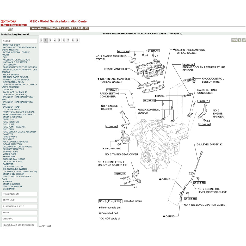 Toyota HIGHLANDER/KLUGER GSU40/45 2007-2013 Full Manual Set – Online Repair & Maintenance Manual - page 2