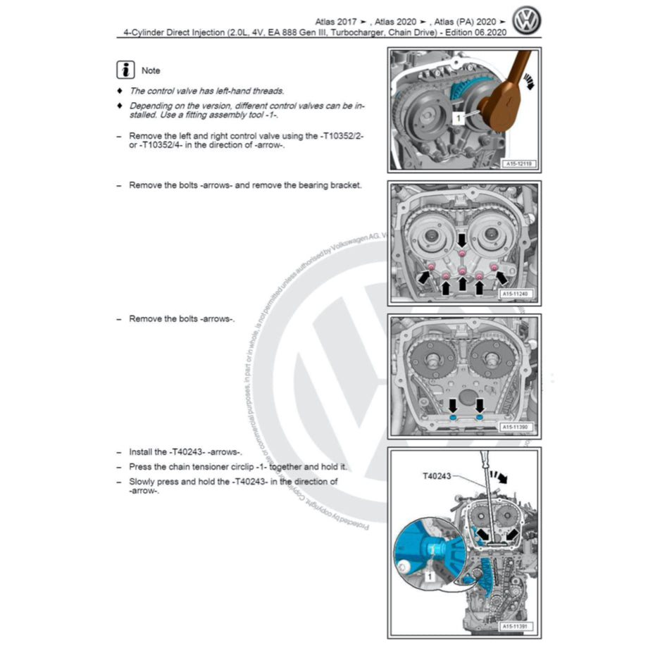 VW ATLAS 2O17-2024 Full Manual Set – Repair & Maintenance Manual - page 3