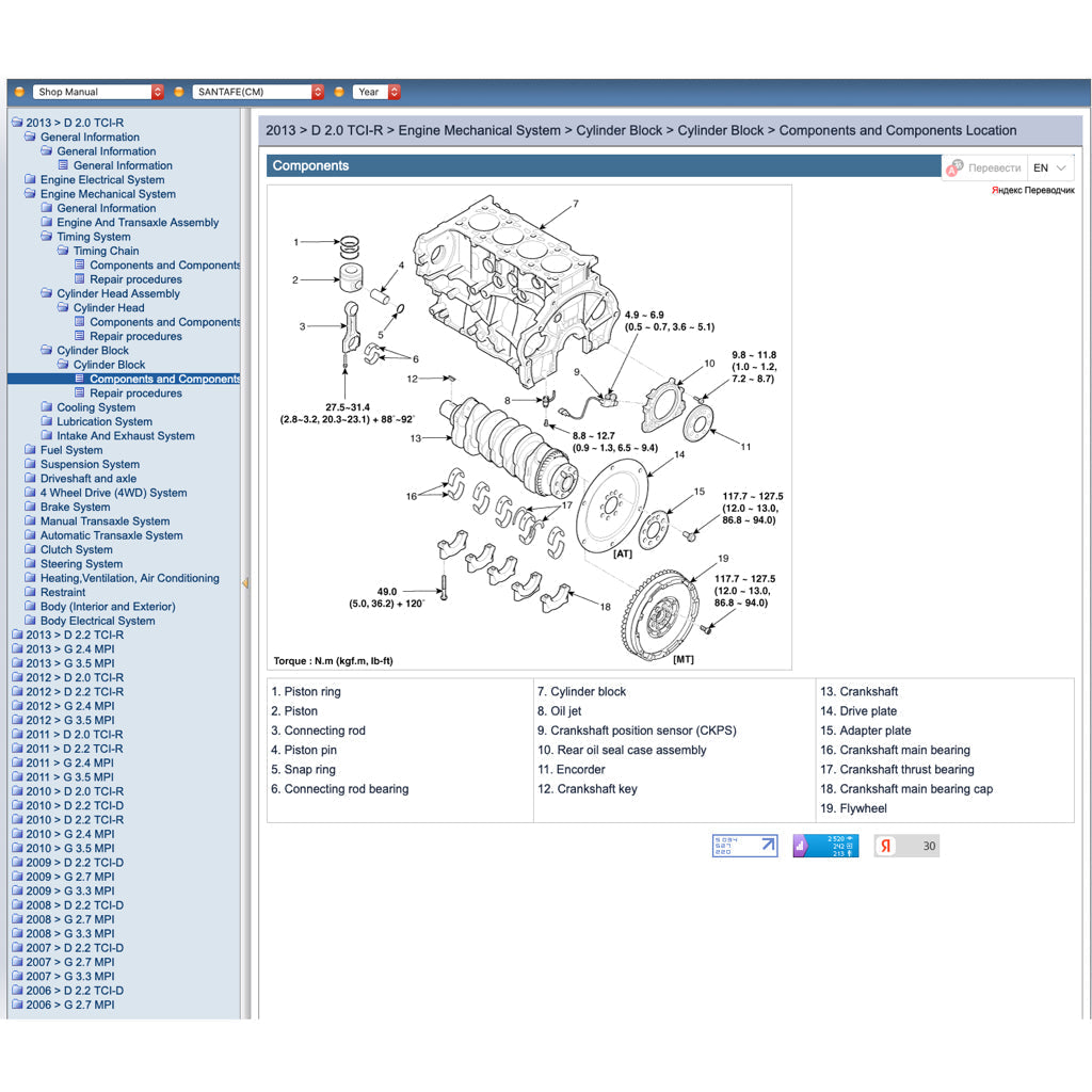 Hyundai SANTA FE CM 2006-2013 Full Manual Set – Online Repair & Maintenance Manual - page 4