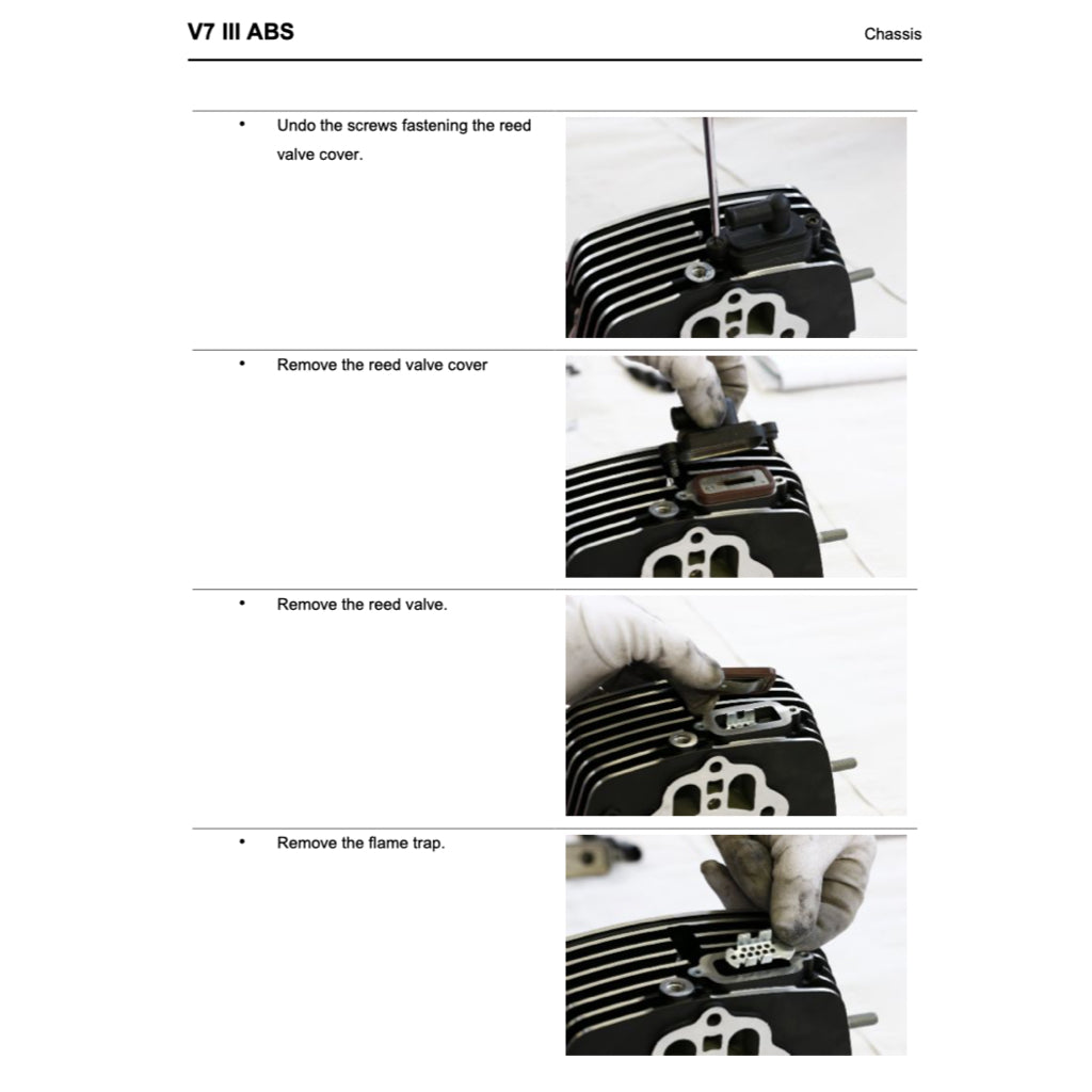 Moto Guzzi V7 III E4 2017-2021 Full Manual Set – Repair & Maintenance Manual and Spare Parts Catalog and User Handbook - page 8