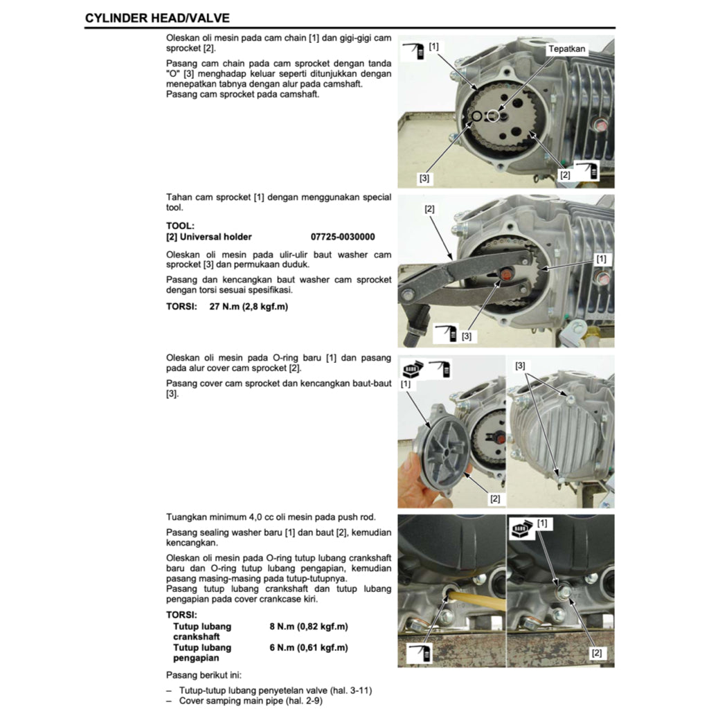 Honda SUPRA 125 X HELM PGM-FI 2012+ Full Manual Set – Repair & Maintenance Manual and Spare Parts Catalog and User Handbook - BAHASA INDONESIA - page 7