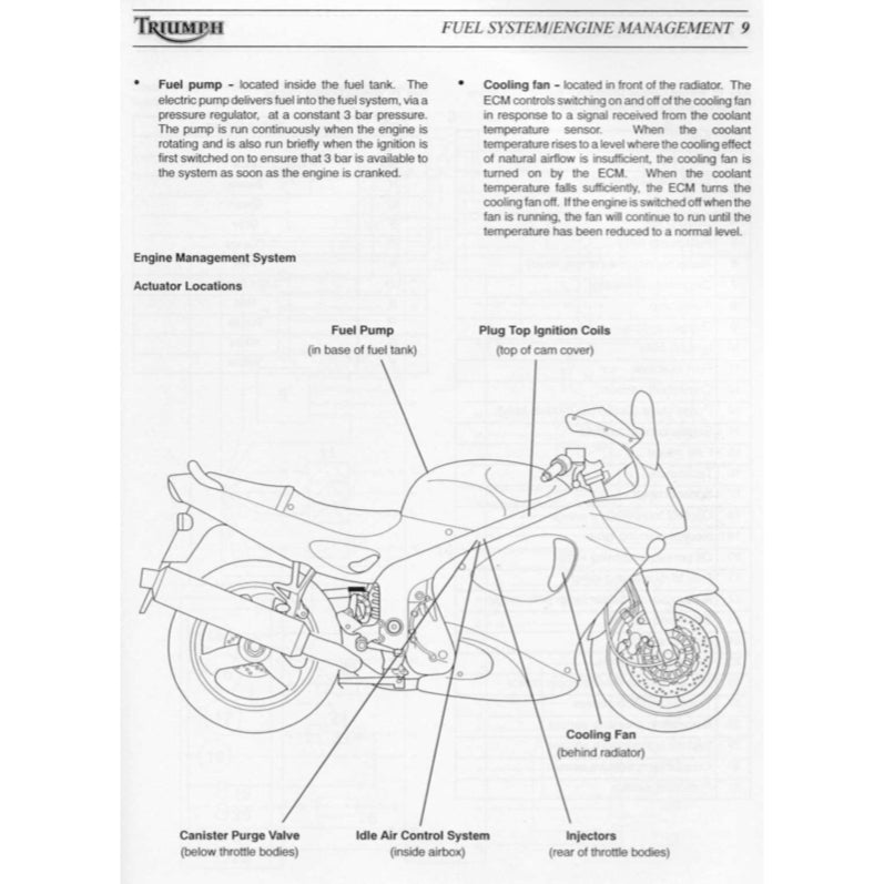 Triumph SPRINT ST / RS 1999-2004 Full Manual Set – Repair & Maintenance Manual and User Handbook - page 3