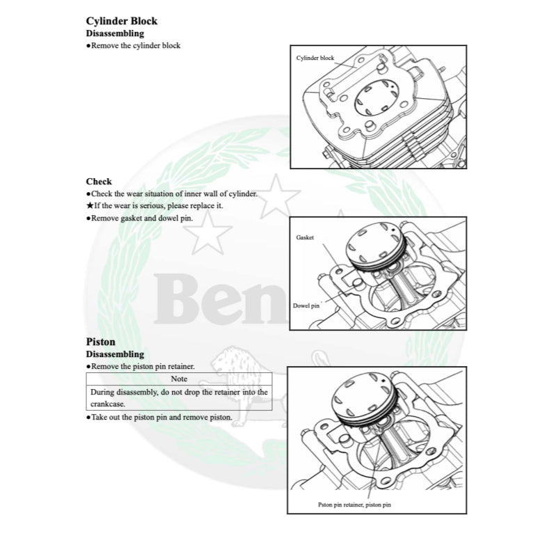 BENELLI TNT 135i 2017-2020 Full Manual Set – Repair & Maintenance Manual and Spare Parts Catalog and User Handbook - page 6