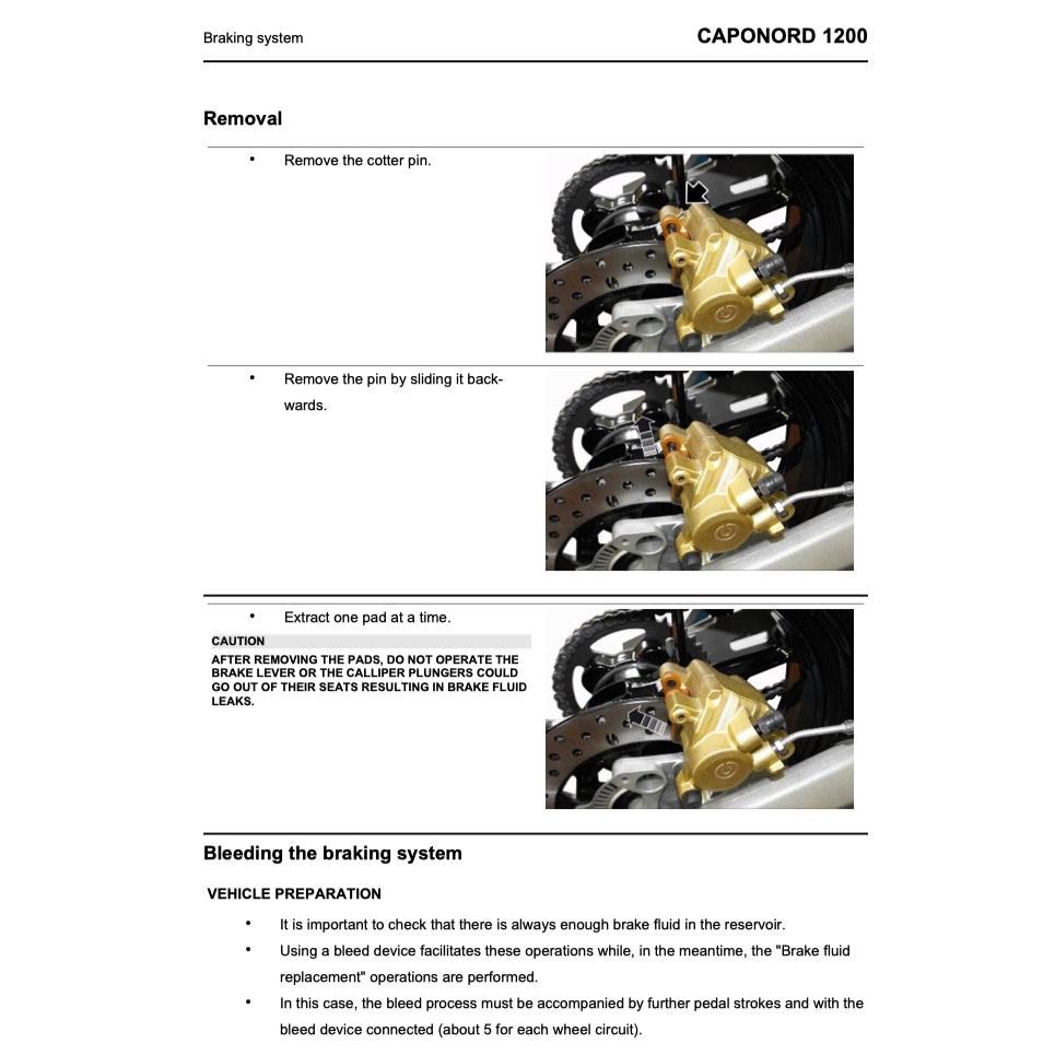 Aprilia CAPONORD 1200 2013-2018 Full Manual Set – Repair & Maintenance Manual and Spare Parts Catalog and User Handbook - page 9