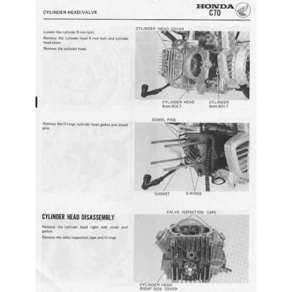 Honda CUB70 C70 1970-1991 Full Manual Set – Repair & Maintenance Manual and Spare Parts Catalog and User Handbook - page 5