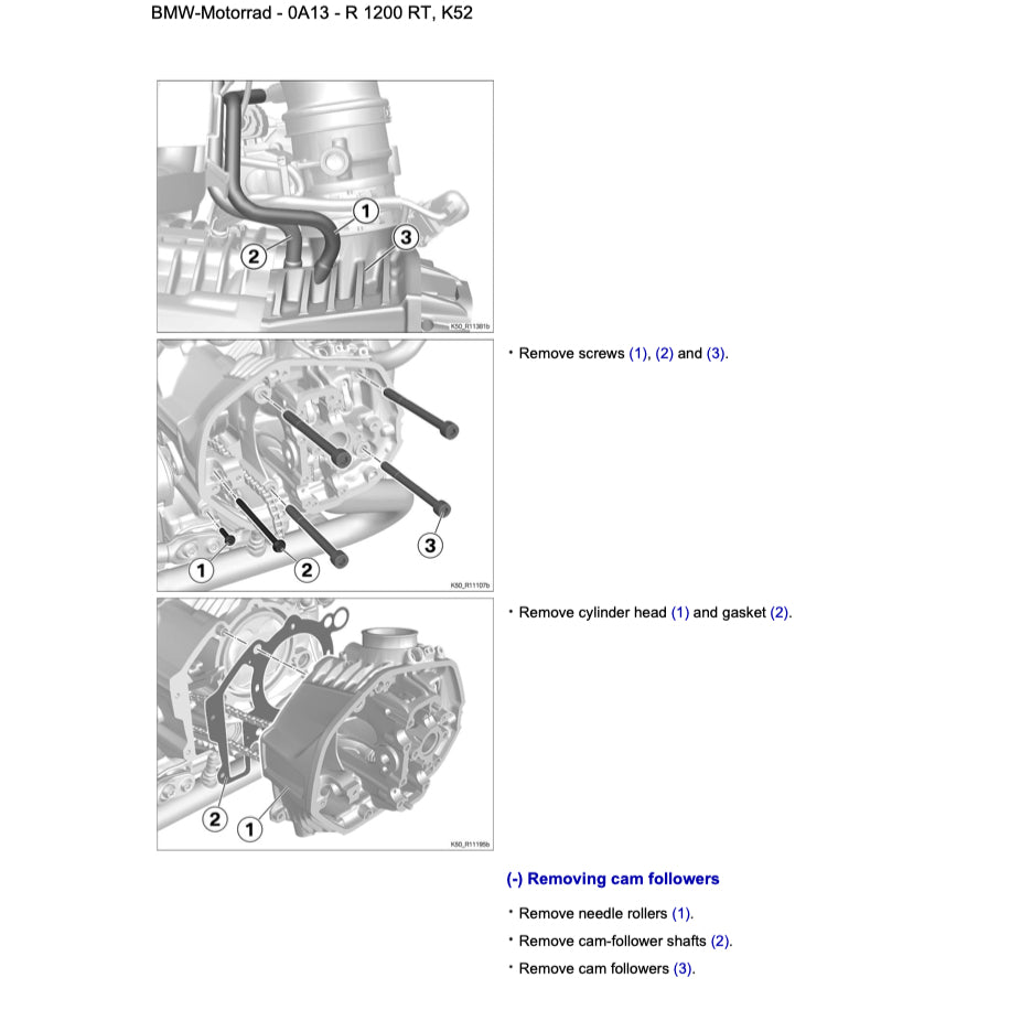 BMW R1200 RT 2014-2018 Full Manual Set – Repair & Maintenance Manual and RIDER'S Manual - page 5