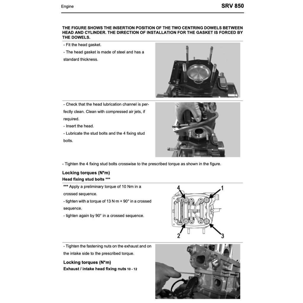 Aprilia SRV850 2012-2016 Full Manual Set – Repair & Maintenance Manual and Spare Parts Catalog - page 7