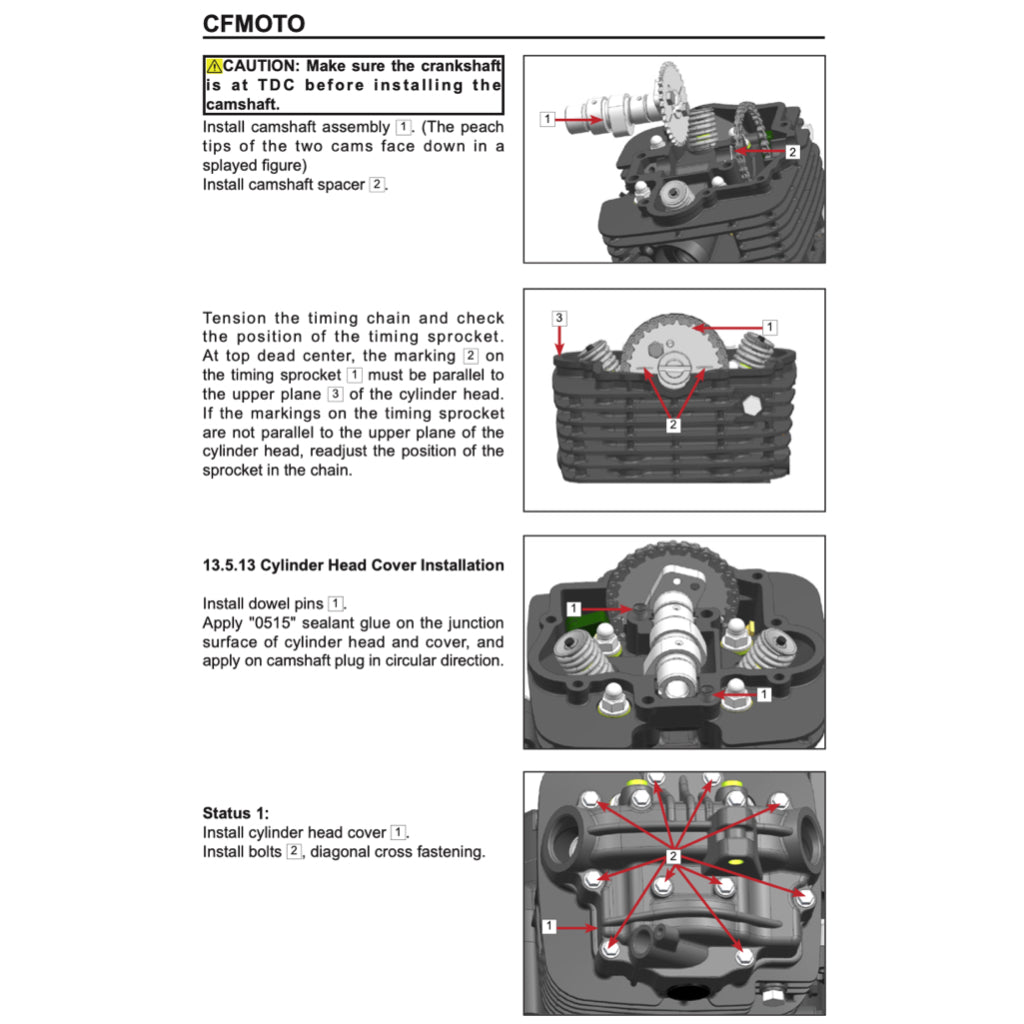 CFMoto PAPIO XO CF125-8 2023+ Full Manual Set – Repair & Maintenance Manual and Spare Parts Catalog and User Handbook - page 4
