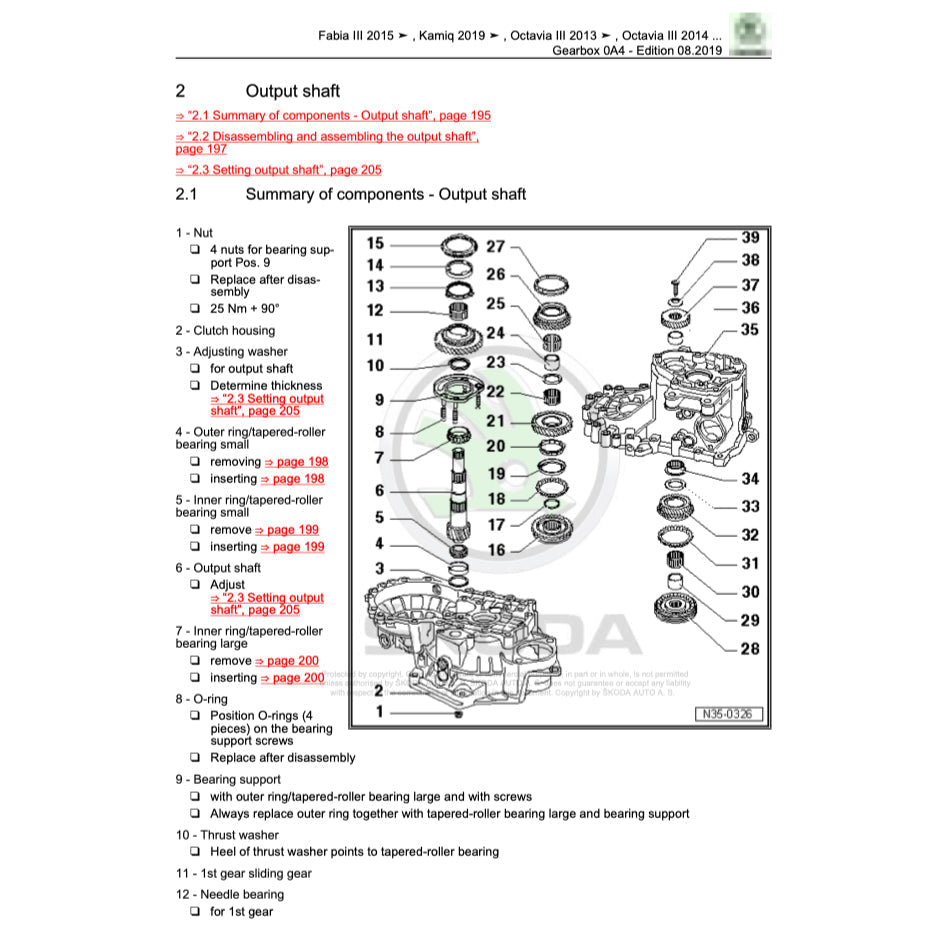 Skoda KAMIQ NW5 2019+ Full Manual Set – Repair & Maintenance Manual - page 6