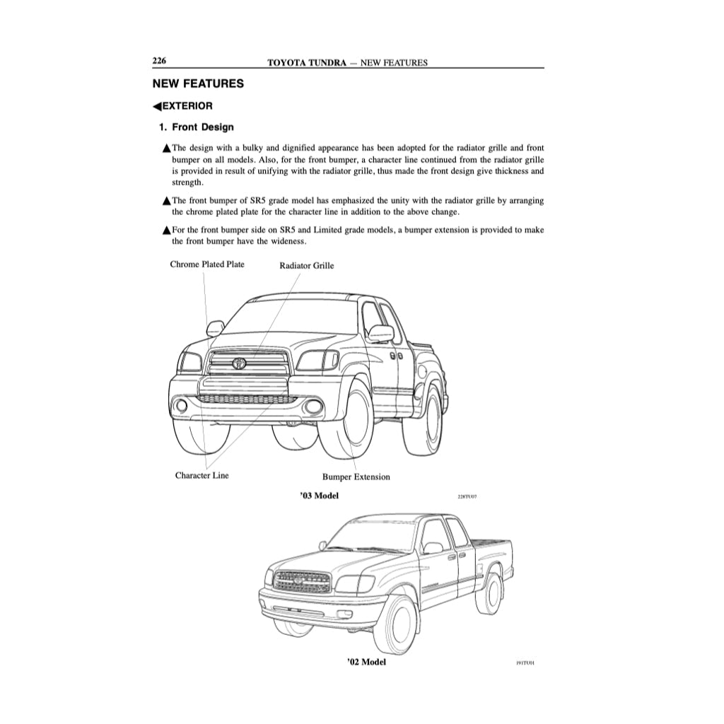 Toyota TUNDRA VCK30/40 2000-2004 Full Manual Set – Repair & Maintenance Manual - page 2
