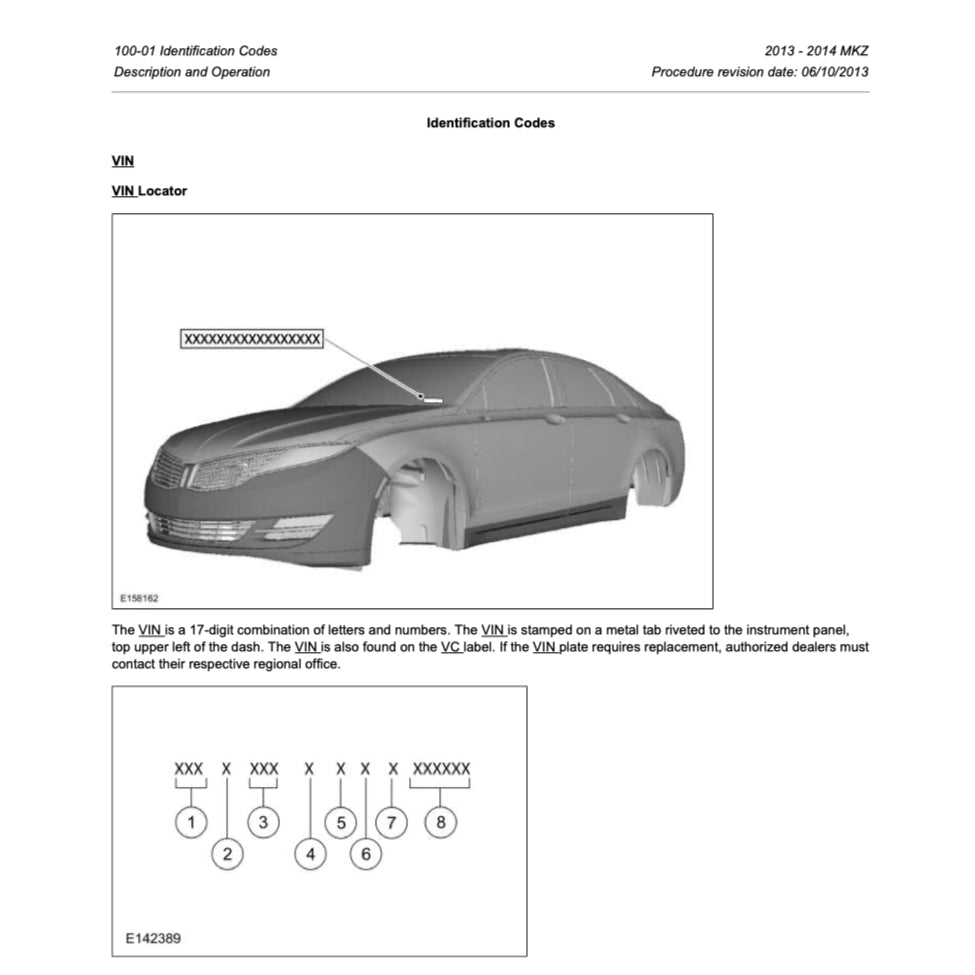 Lincoln MKZ 2013-2016 Full Manual Set – Repair & Maintenance Manual - page 2