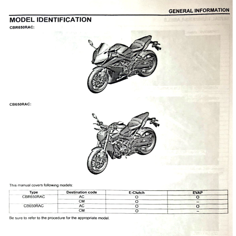 Honda CBR650R RH17 2024+ Full Manual Set – Repair & Maintenance Manual - page 4