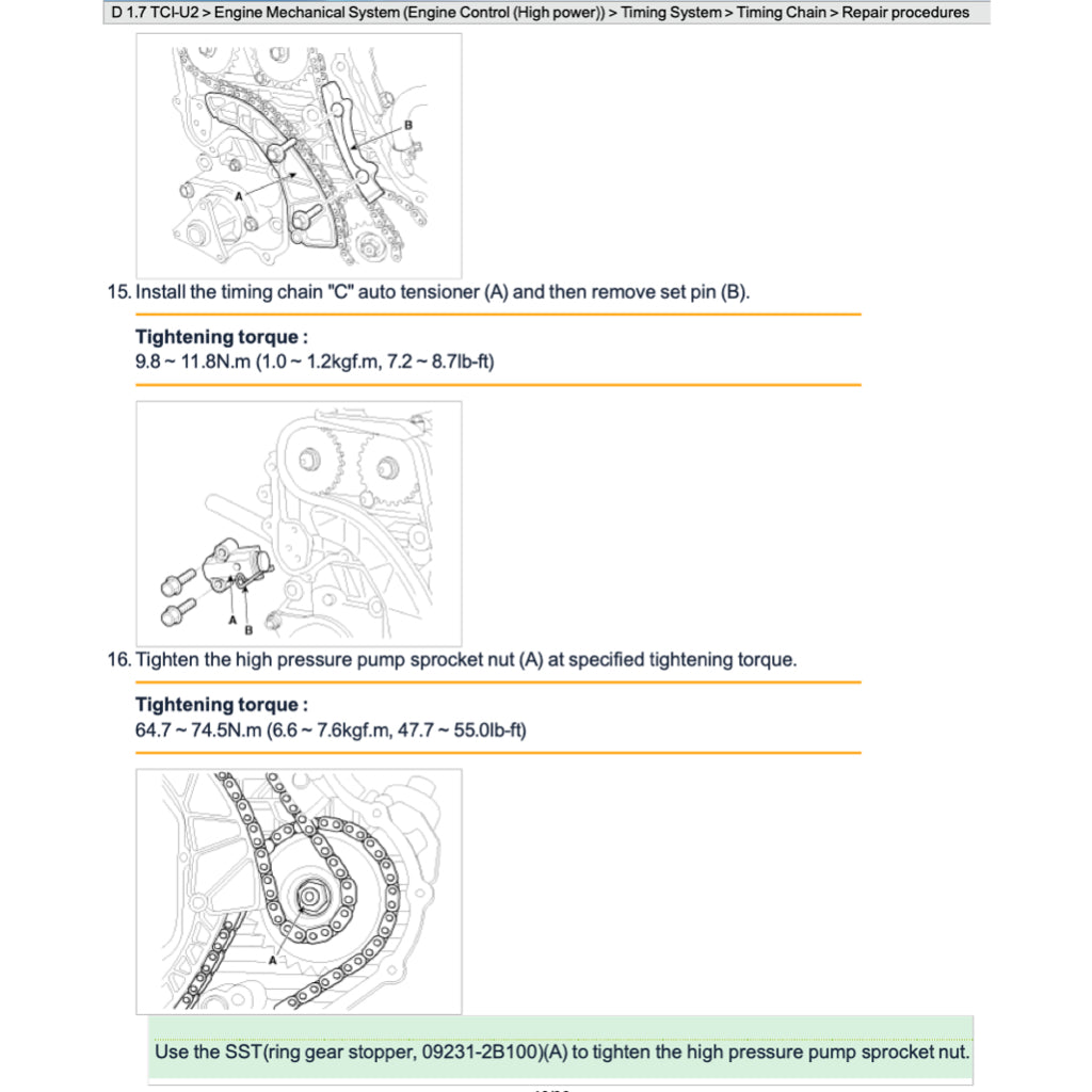 Hyundai i40 VF 2011-2019 Full Manual Set – Repair & Maintenance Manual - page 5