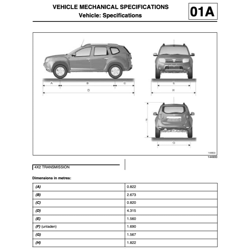 Renault Dacia DUSTER HS 2009-2017 Full Manual Set – Repair & Maintenance Manual - page 2