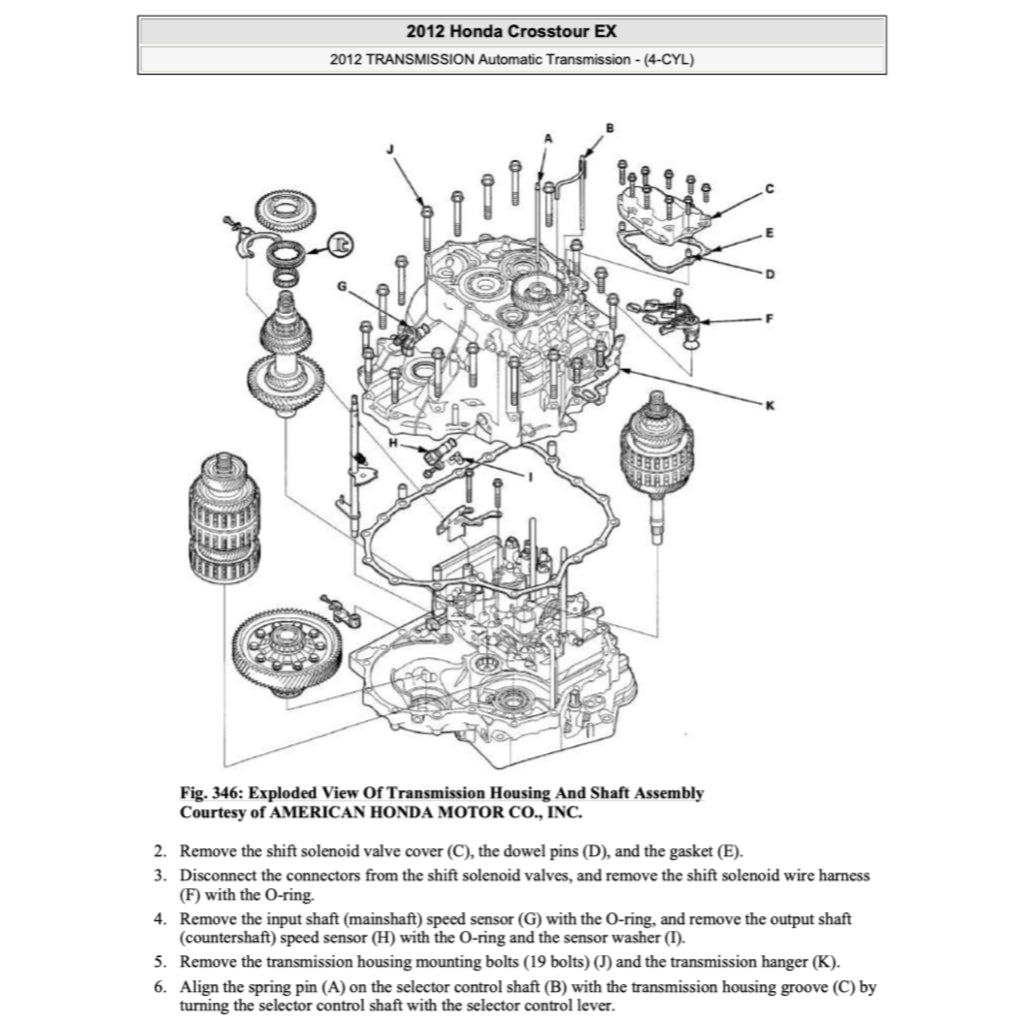 Honda CROSSTOUR TF1/2 2010-2015 Full Manual Set – Repair & Maintenance Manual - page 6