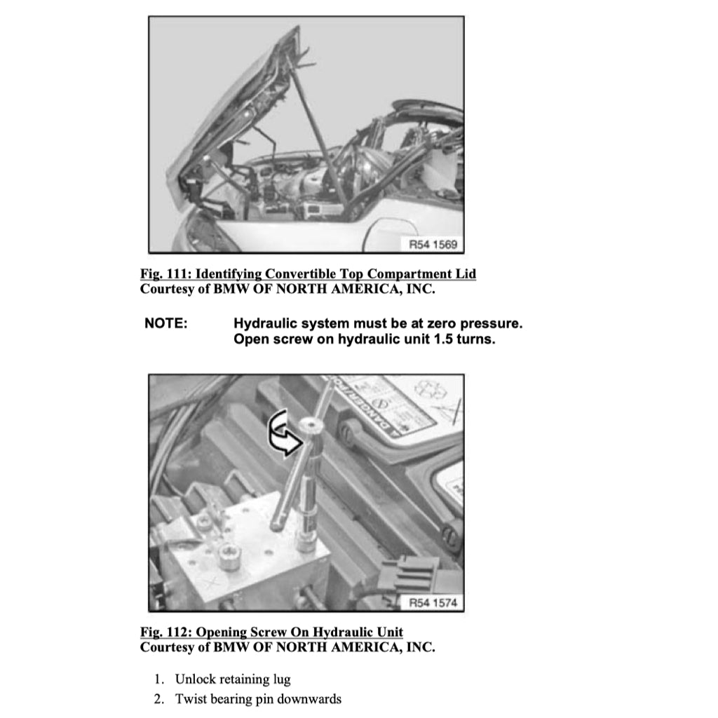 BMW Z4 E89 2009-2016 Full Manual Set – Convertible Top Service Repair Manual - page 9