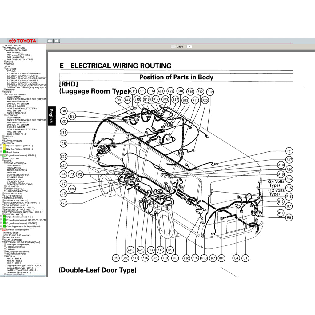 Toyota COASTER 1993-2016 Full Manual Set – Repair & Maintenance Manual - page 7
