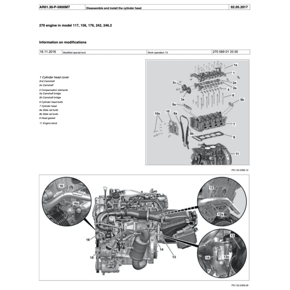 Mercedes-Benz A160 A180 A200 W176 M270 2013-2018 Full Manual Set – Repair & Maintenance Manual - page 3