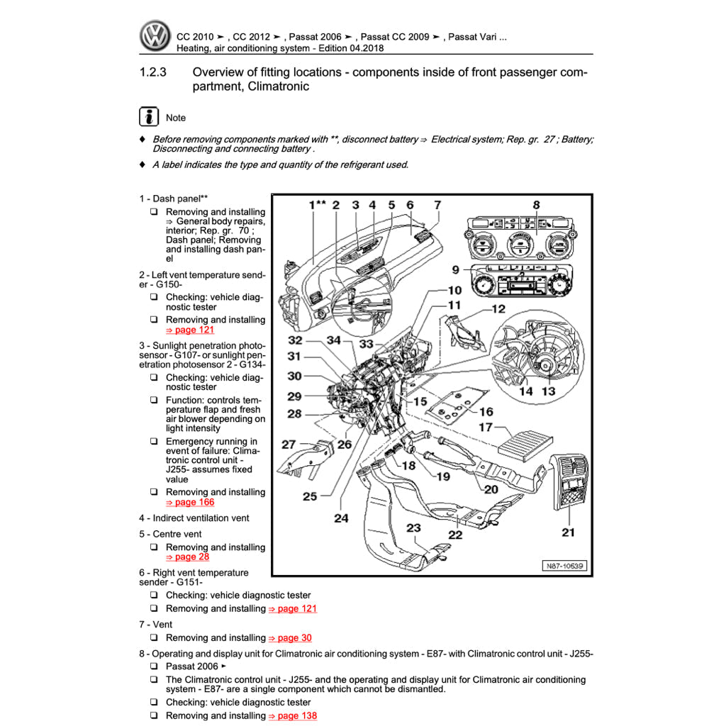 VW PASSAT B6 2005-2011 Full Manual Set – Repair & Maintenance Manual - page 7