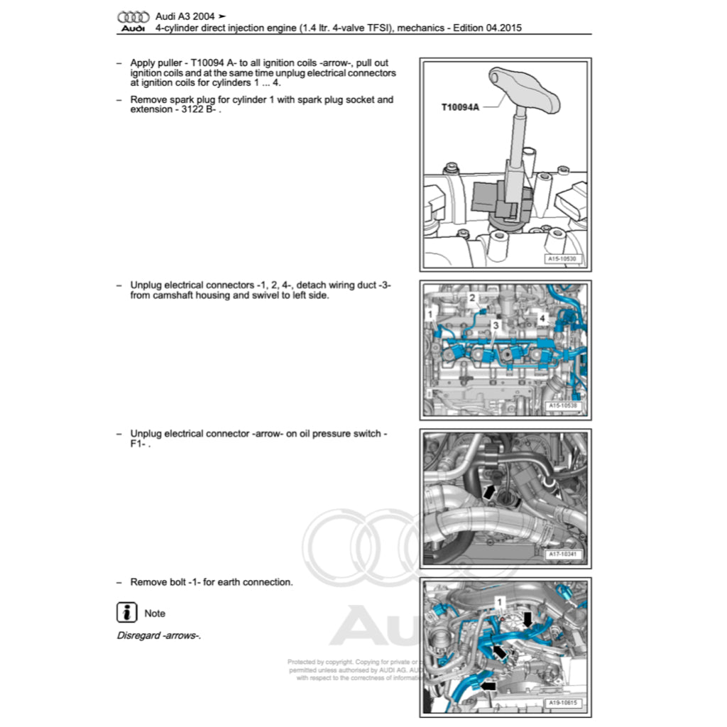 Audi A3 8P 2003-2012 Full Manual Set – Repair & Maintenance Manual - page 3