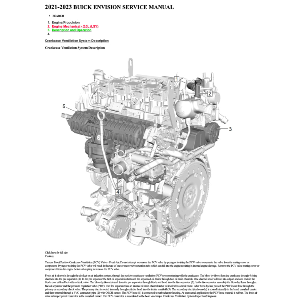 Buick ENVISION 2021+ Full Manual Set – Repair & Maintenance Manual - page 2