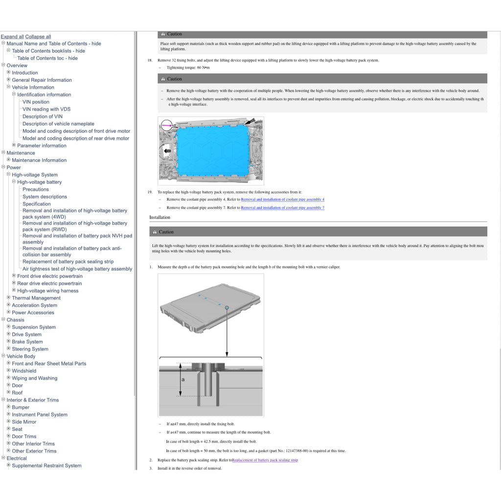 BYD SEAL EV 2022+ Full Manual Set – Repair & Maintenance Manual - page 4