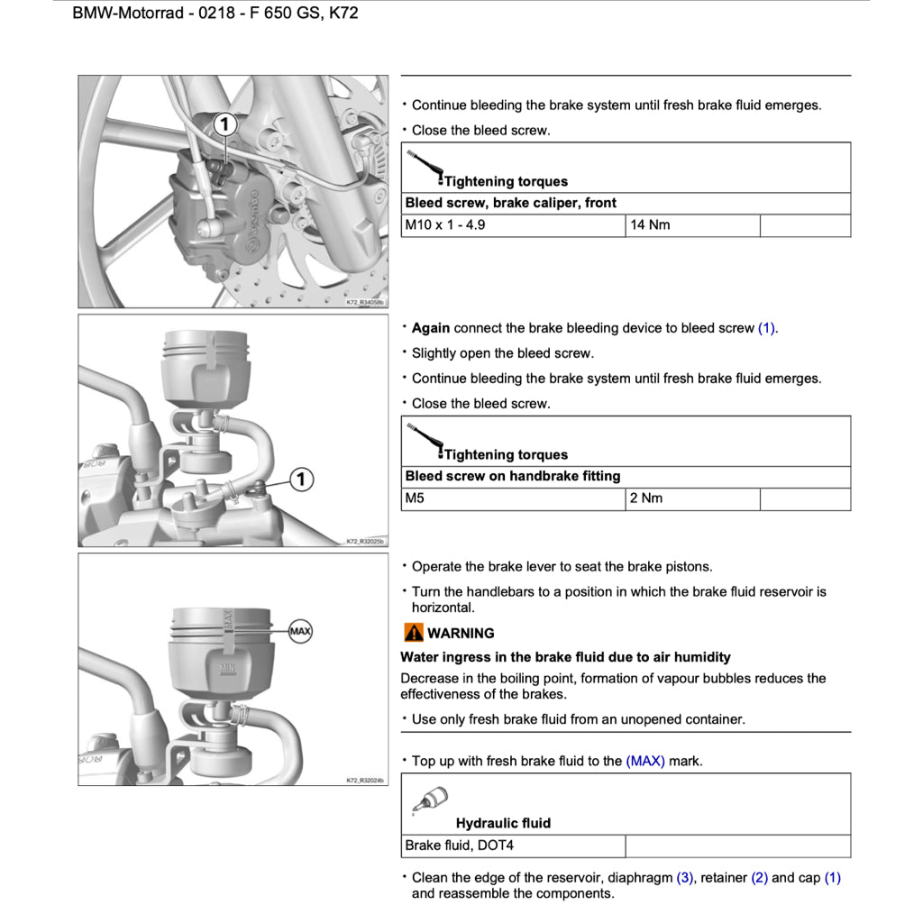 BMW F650 GS K72 2008-2012 Full Manual Set – Repair & Maintenance Manual and RIDER'S Manual - page 9