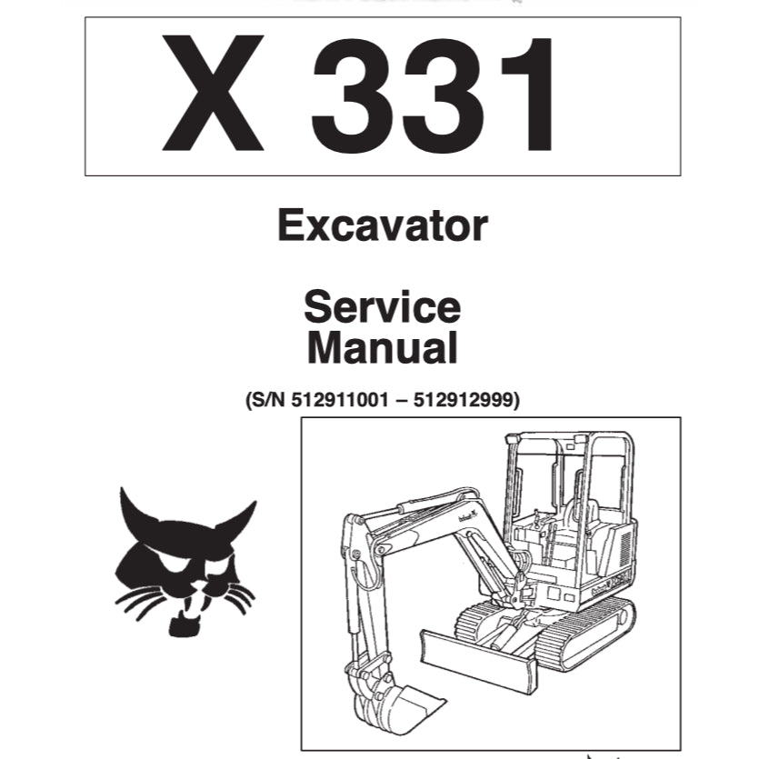 BOBCAT Loader / Excavator Service Manual - page 9