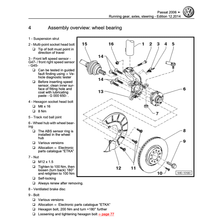VW PASSAT B6 2005-2011 Full Manual Set – Repair & Maintenance Manual - page 6