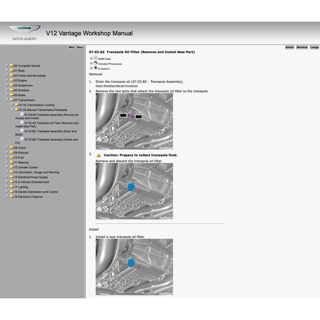 ASTON MARTIN V12 VANTAGE 2009-2018 Full Manual Set – Repair & Maintenance Manual - page 5