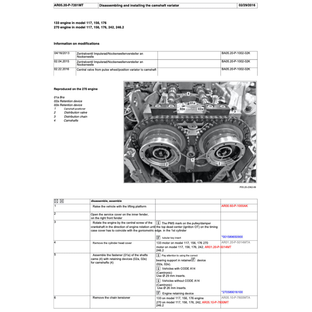 Mercedes-Benz A160 A180 A200 W176 M270 2013-2018 Full Manual Set – Repair & Maintenance Manual - page 5