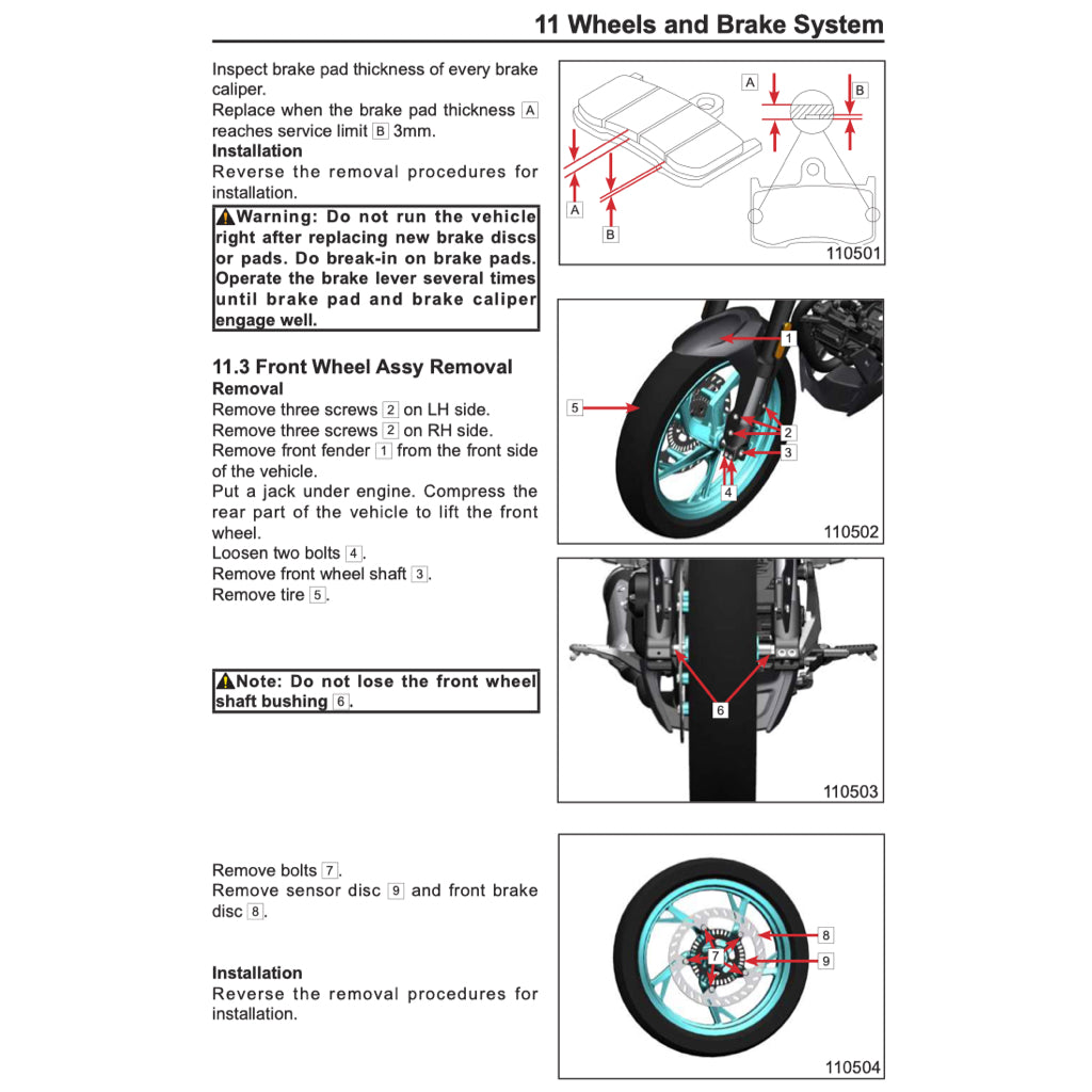 CFMoto 150NK CF150-3A 2019-2023 Full Manual Set – Repair & Maintenance Manual and Spare Parts Catalog - page 7
