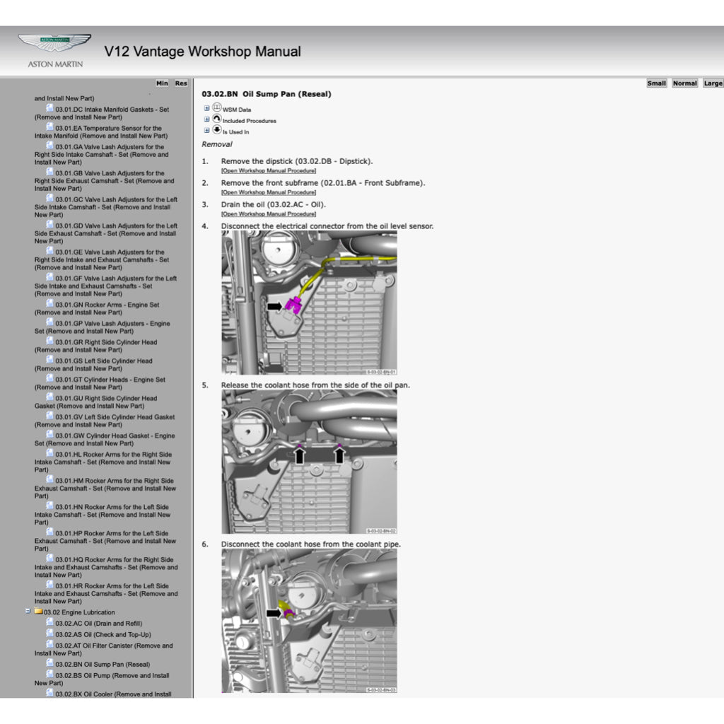 ASTON MARTIN V12 VANTAGE 2009-2018 Full Manual Set – Repair & Maintenance Manual - page 4