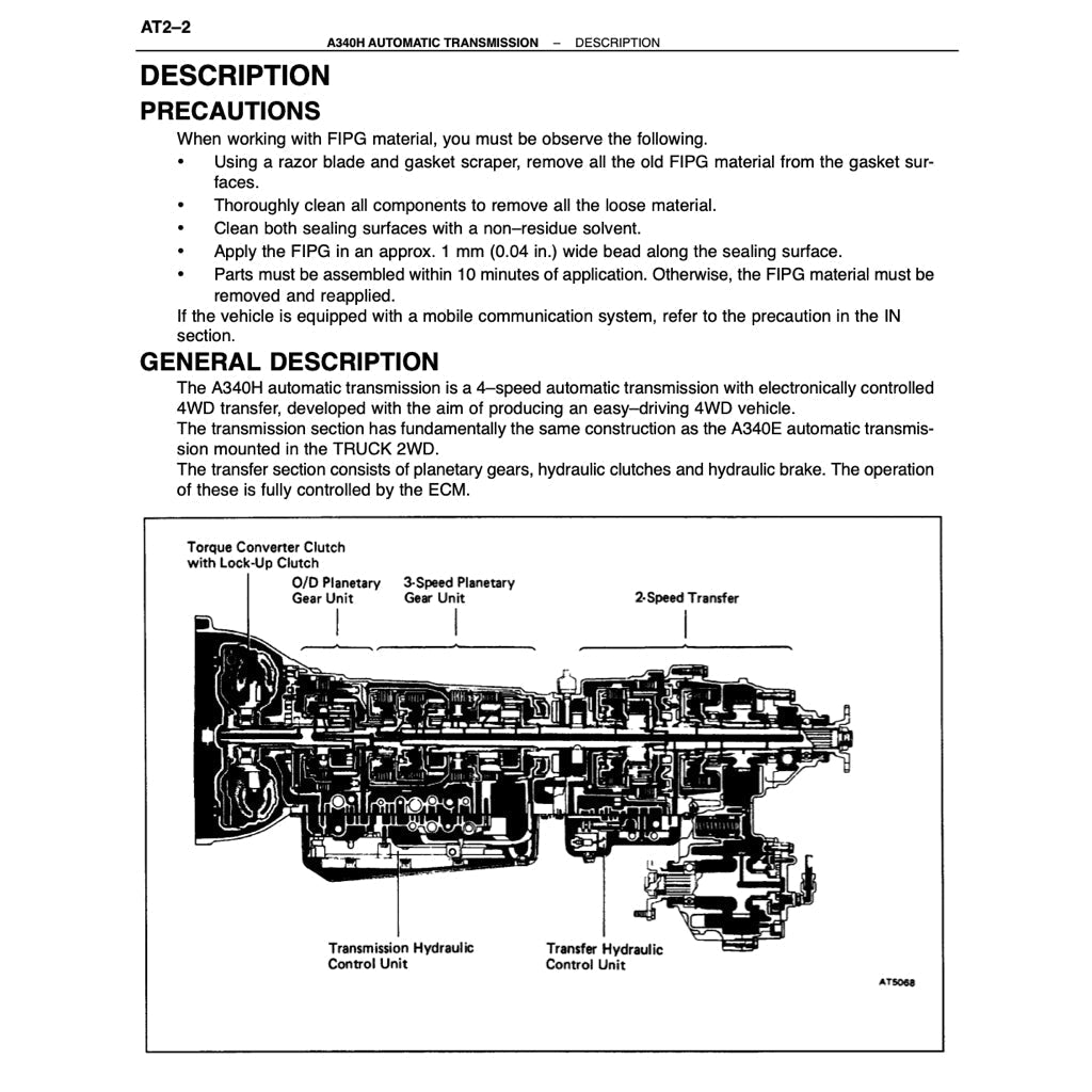 Toyota 4RUNNER N120/N130 1990-1995 Full Manual Set – Repair & Maintenance Manual - page 8