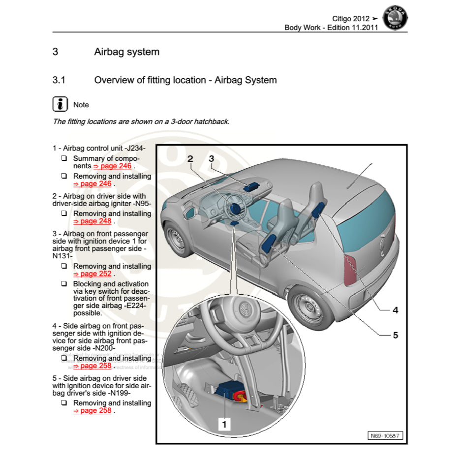 Skoda CITIGO 2011-2020 Full Manual Set – Repair & Maintenance Manual - page 8