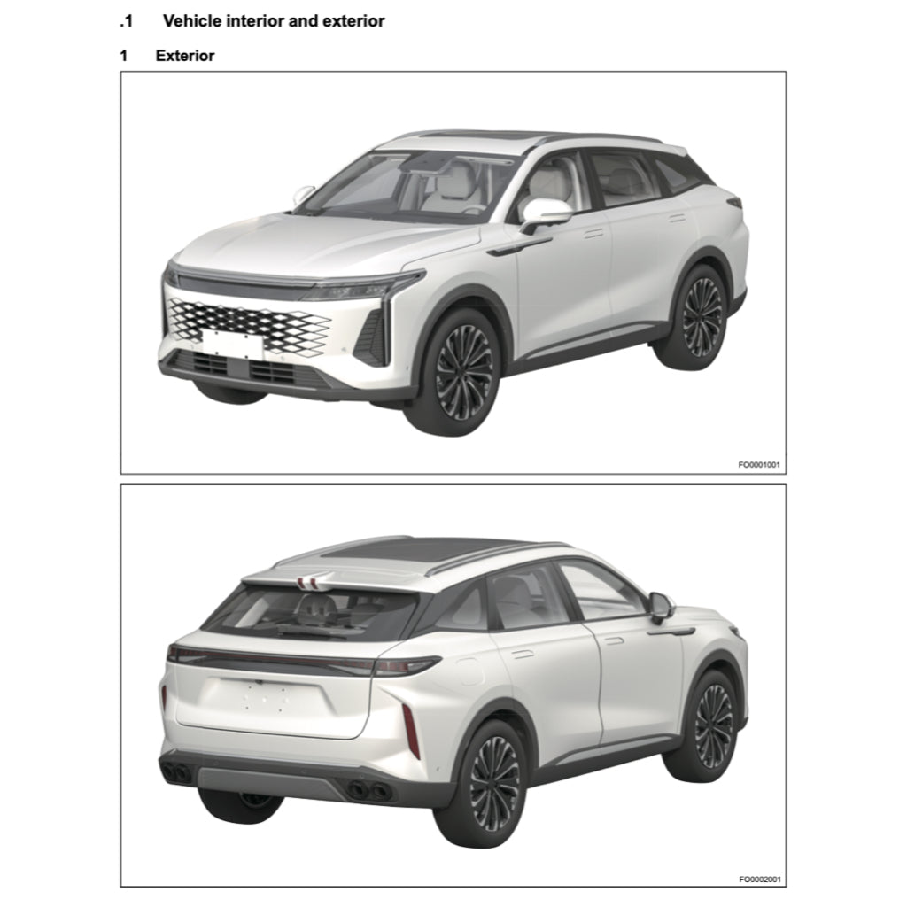 JAECOO OMODA C9 2023+ Full Manual Set – Repair & Maintenance Manual - page 2