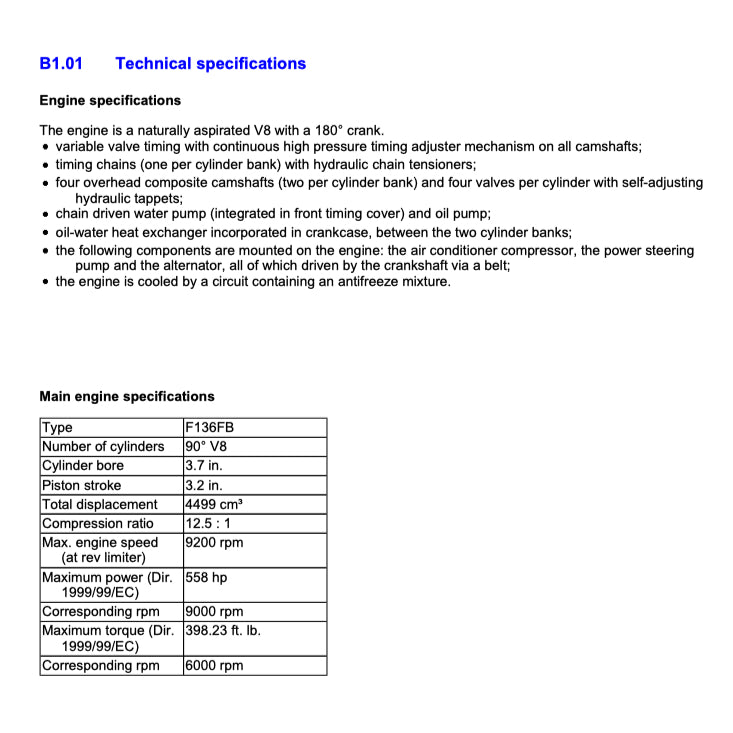 Ferrari 458 ITALIA F142 2009-2015 Full Manual Set – Repair & Maintenance Manual - page 3