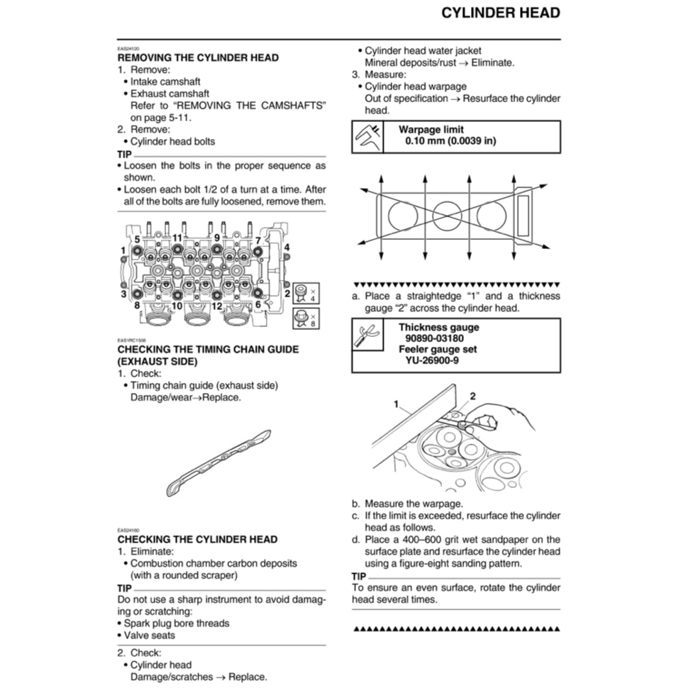 Yamaha MT-09 MT09 2014-2017 Full Manual Set – Repair & Maintenance Manual and Spare Parts Catalog and User Handbook - page 6