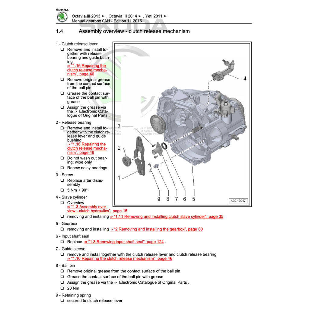 Skoda YETI 5L 2009-2017 Full Manual Set – Repair & Maintenance Manual - page 7