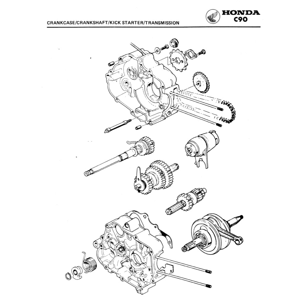 Honda CUB90 C90 1967-2002 Full Manual Set – Repair & Maintenance Manual and Spare Parts Catalog and User Handbook - page 5