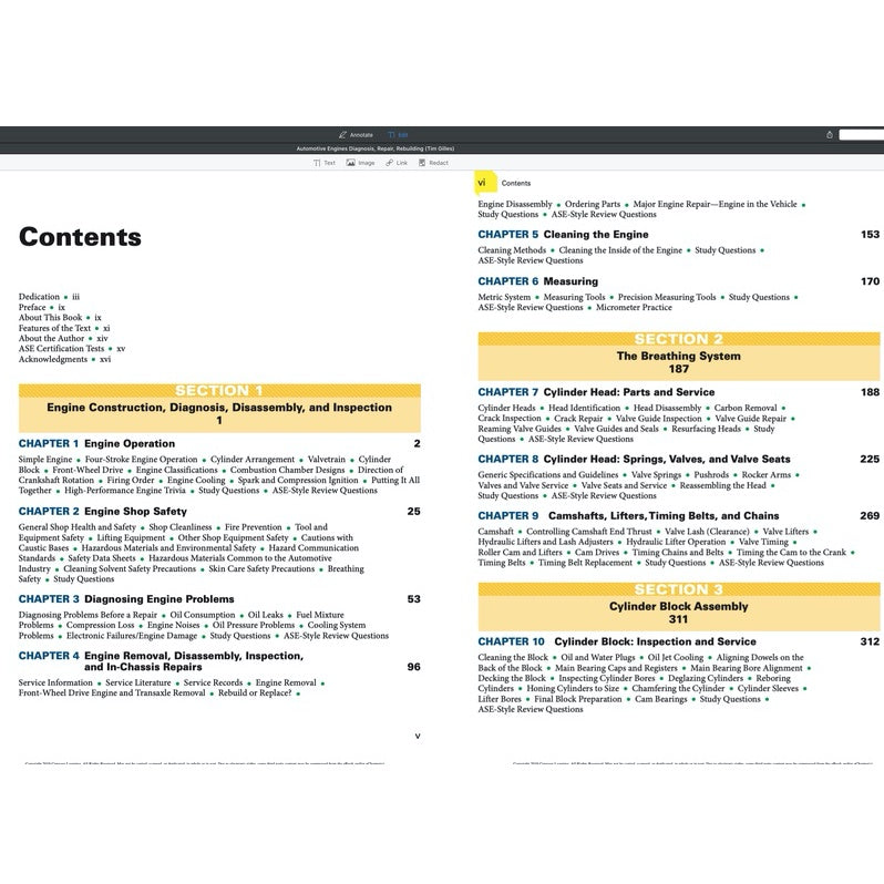 Automotive Engines: Diagnosis, Repair, Rebuilding - Tim Gilles (Ed. 2018) - page 2