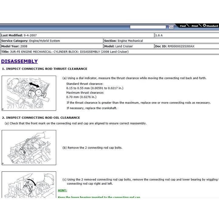 Toyota LAND CRUISER J200 2008-2021 Full Manual Set – Repair & Maintenance Manual - page 4