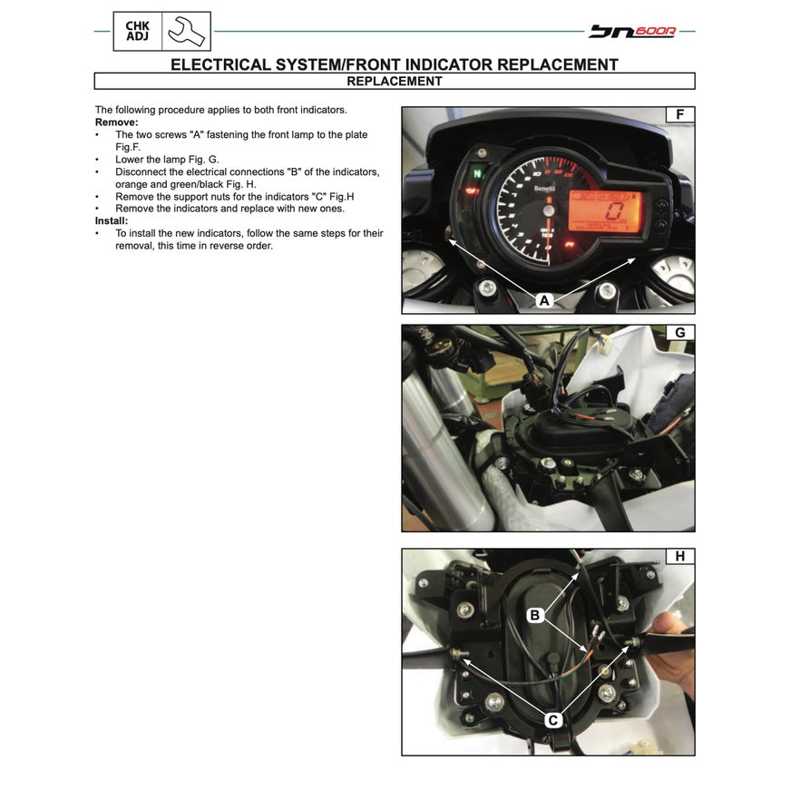 BENELLI BN600 R 2014-2018 Full Manual Set – Repair & Maintenance Manual and Spare Parts Catalog and User Handbook - page 8