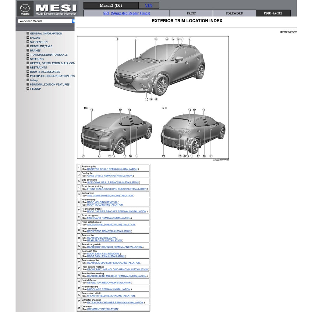 Mazda 2 DJ 2015-2022 Full Manual Set – Repair & Maintenance Manual - page 2