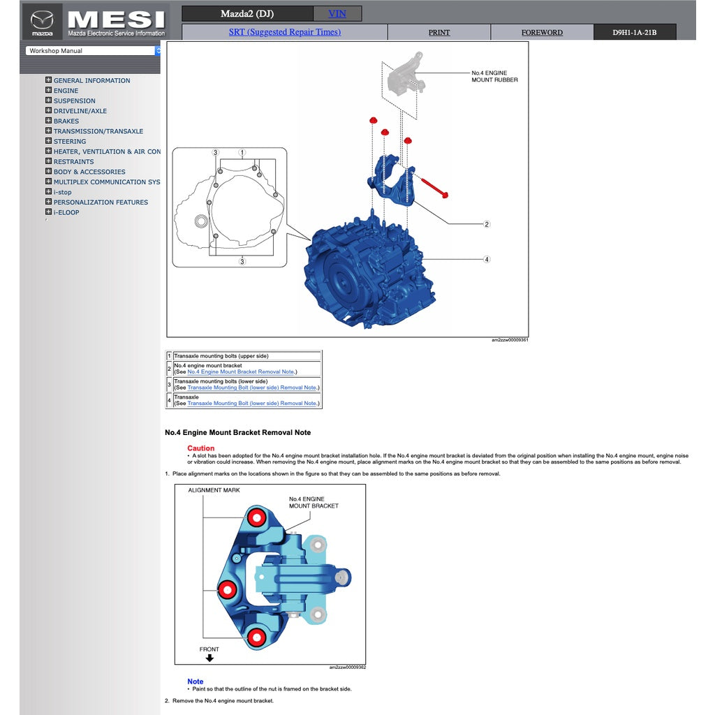 Mazda 2 DJ 2015-2022 Full Manual Set – Repair & Maintenance Manual - page 6