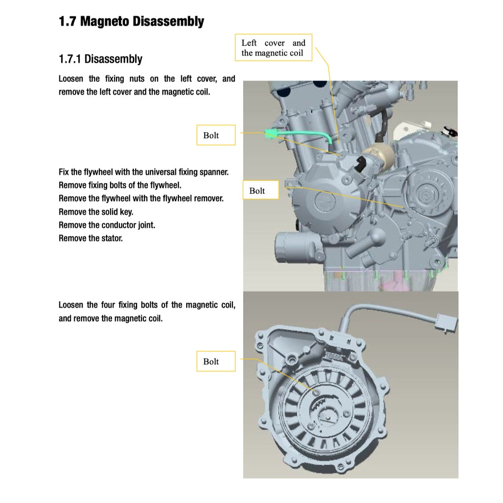 BENELLI TNT600 2014-2019 Full Manual Set – Repair & Maintenance Manual and Spare Parts Catalog and User Handbook - page 8