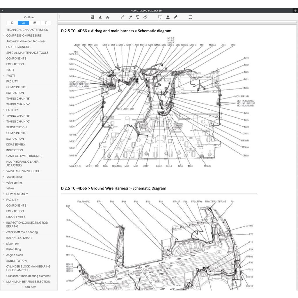 Hyundai GRAND STAREX H1 TQ 2007-2021 Full Manual Set – Repair & Maintenance Manual - page 7