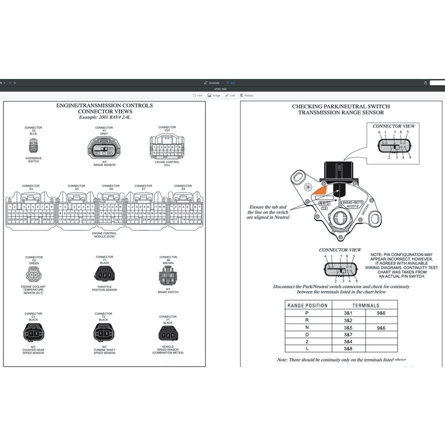 Toyota Automatic Transmission Repair Manual A130/A140/A240/A340/A40-41/A40D/A43DE/A440-F/A55/A750E/A761E/U140-240/U151E - page 2