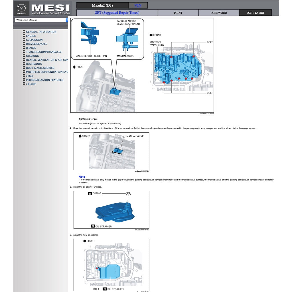 Mazda 2 DJ 2015-2022 Full Manual Set – Repair & Maintenance Manual - page 7