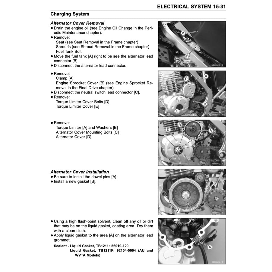 Kawasaki KLX150L 2014-2018 Full Manual Set – Repair & Maintenance Manual andSpare Parts Catalog and User Handbook - page 8